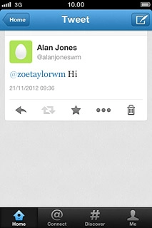 Press Home to go back.