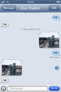 Press the text input field and write the required text.