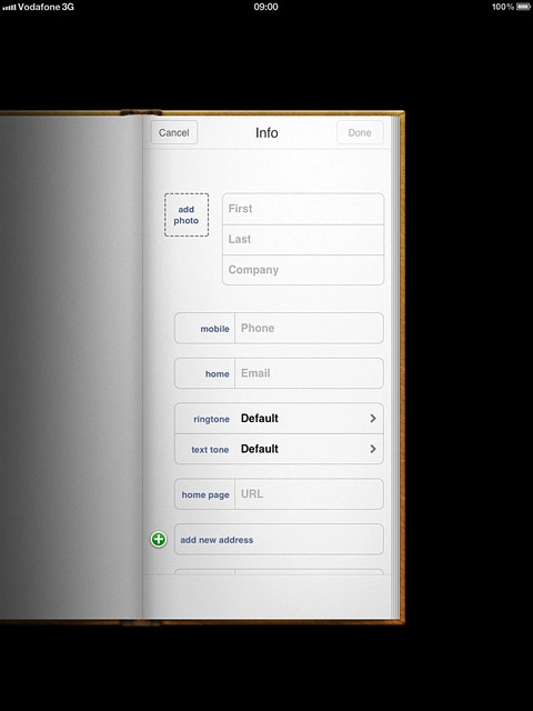 Press First and key in the required first name.