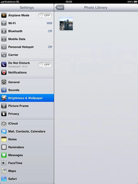 Press the required picture.