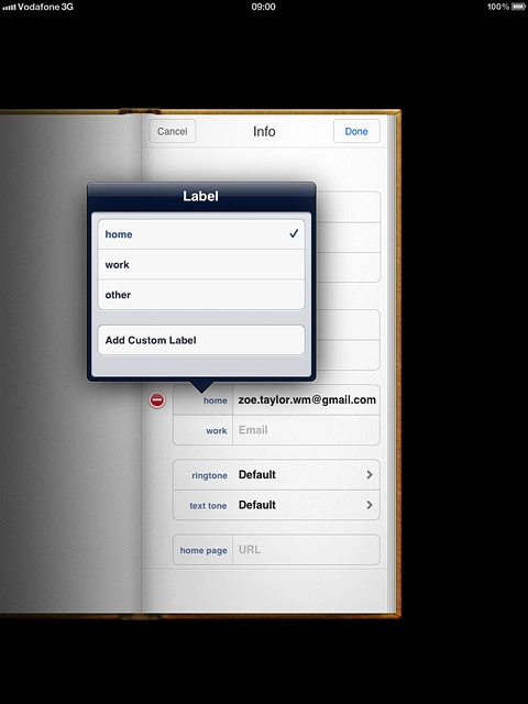 If you select Add Custom Label: