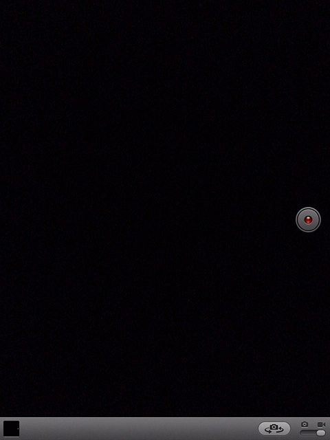 If the video recorder is turned on:Press the indicator in the bottom right corner of the display and drag it left.