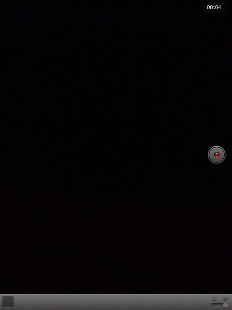 Press the record icon to stop recording.The video clip is automatically saved.