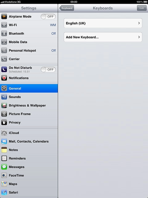 Press Add New Keyboard....