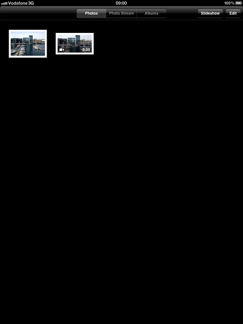 Press the required picture or the required video clip.