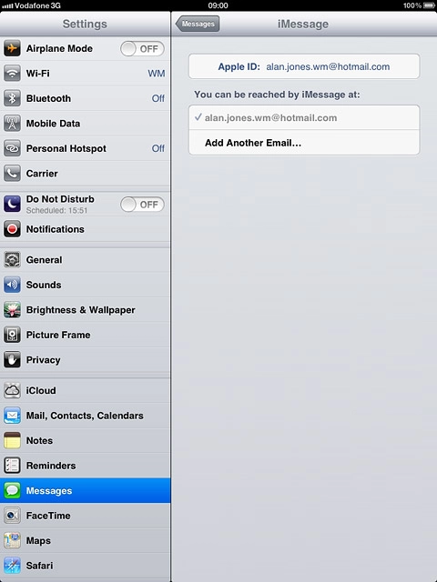 Press Add Another Email....