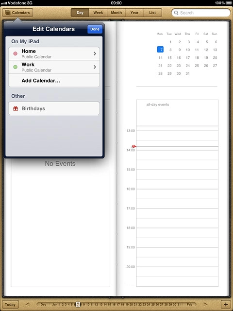 Press Add Calendar....Key in a name for the calendar.