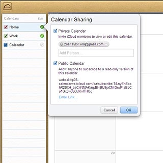 If you select Public Calendar: