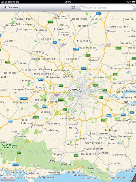 Press Search or Address.