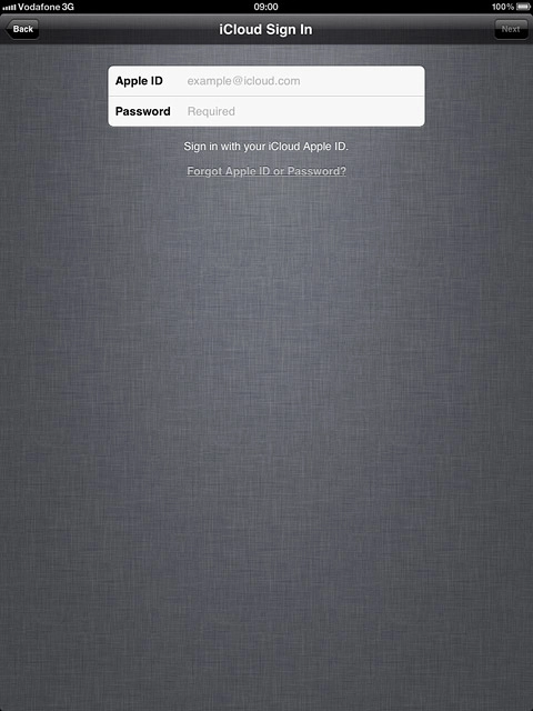 Press Password and key in the password for your Apple ID.