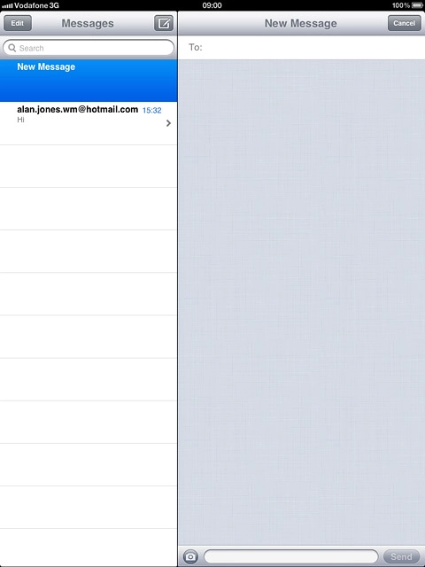 Press the field next to To.Key in the first letters of the required contact.Matching contacts are displayed.
