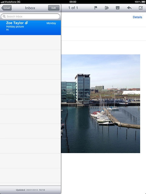 Press the field in the top left corner of the pop-up menu.
