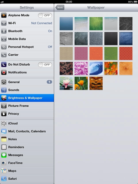 Press the required picture.