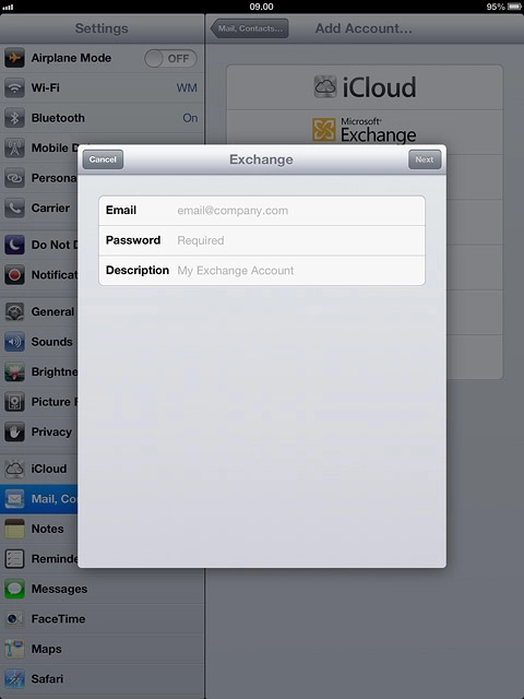 Press Password and key in your password for the server.