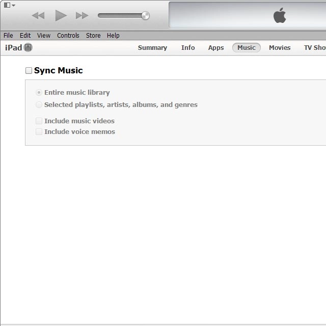 Select Music.Follow the instructions on the screen to select the required settings.
