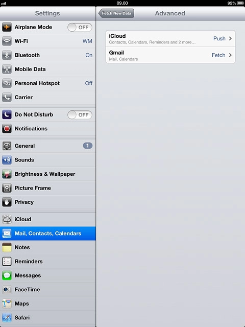 Press Fetch New Data.