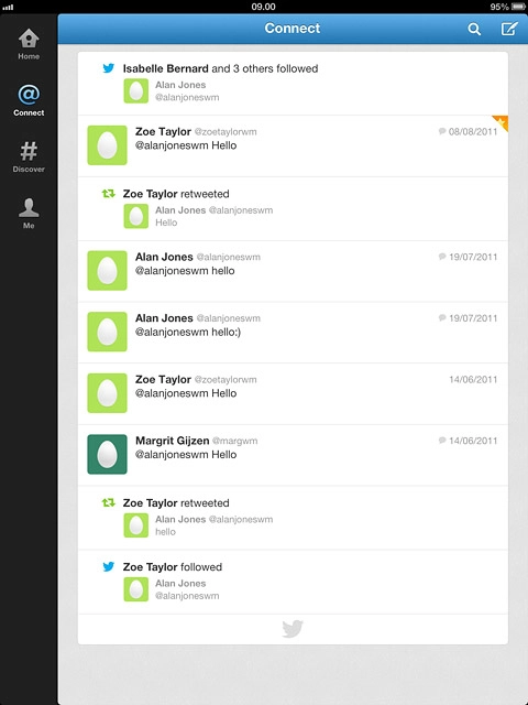 Press the required mention.