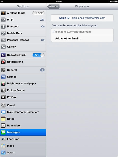 Press Add Another Email....