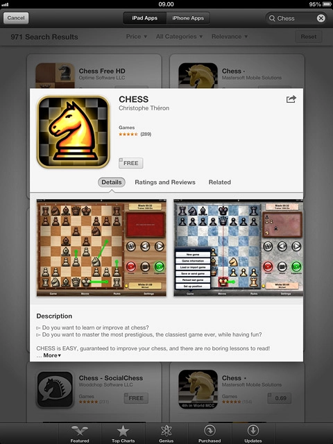 To download a free app:Press FREE.