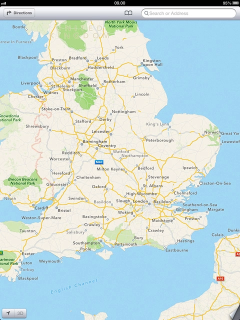 Press Search or Address.