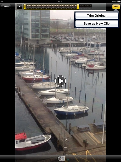 Press Trim Original or Save as New Clip.