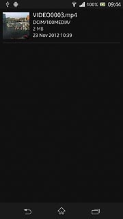 Press the required video clip.