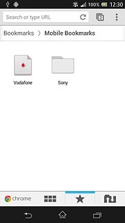 Press the required bookmark.