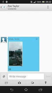 Press Write message.Write the required text.