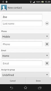 Press Last name and key in the required last name.