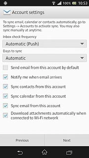 Press Send email from this account by default to turn the function on or off.