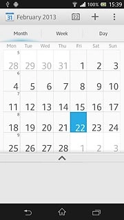 Press the required day.