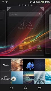 If you select Live Wallpapers: