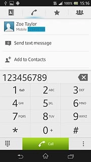 Key in the required number and press Call.