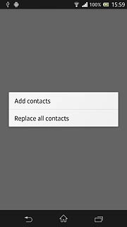 Press Add contacts or Replace all contacts.
