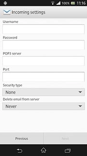 Press the drop down list below Security type.