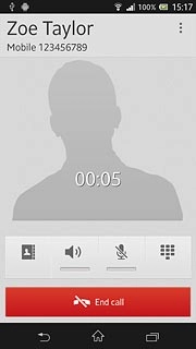 Press End call to end the call.