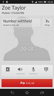 Make sure the call you want to end is active.Press End call.The active call is ended and the call on hold is automatically activated.