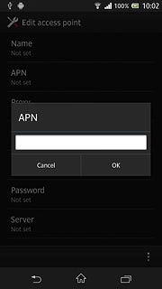 Key in live.vodafone.com and press OK.