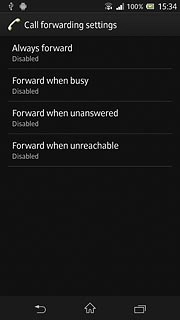 Press one of the following options:Always forward