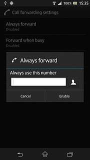 Key in +61414121121 and press Enable.