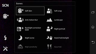 Press the required setting.