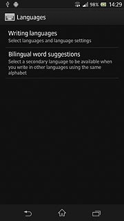 Press Writing languages.