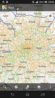 Press the search icon.Key in the required destination.Results matching what you key in are displayed.