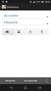 Press GET DIRECTIONS.