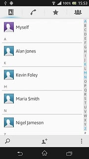Press the menu icon.