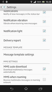 When the box next to the menu item is ticked (V), the function is turned on.