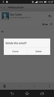 Press Delete to confirm.