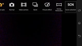 Press Scene selection.