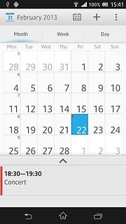 Press the menu icon.