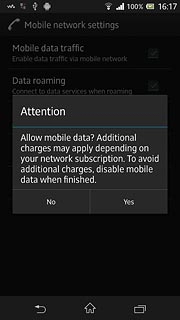 Press Yes, if required.